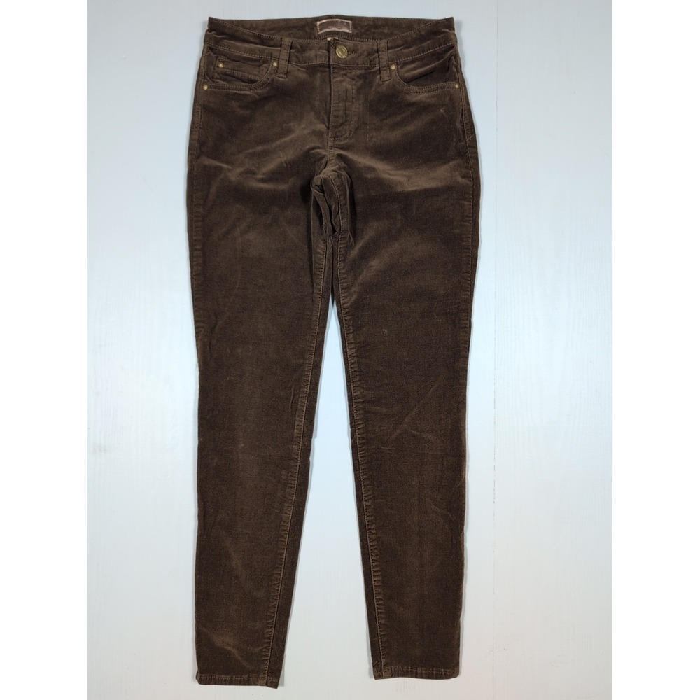 Kut From The Kloth Diana Skinny Corduroy Pants Brown Size 4 Stretch Casual